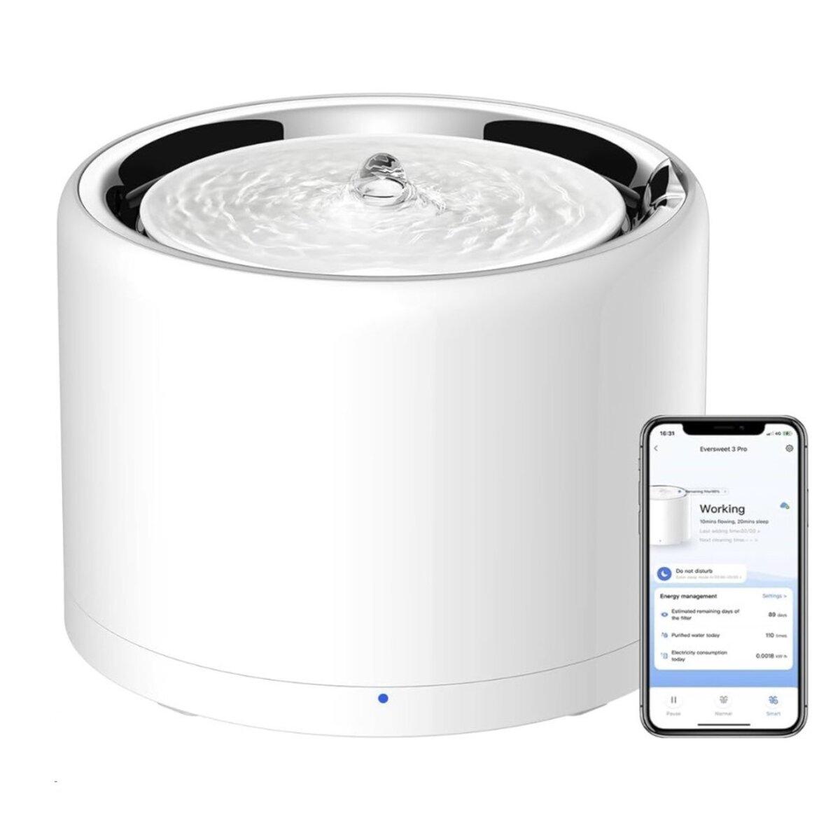 Поїлка PETKIT Eversweet 3 PRO (UVC) Smart Pet Drinking Fountain (P4108-UVC), фото 1