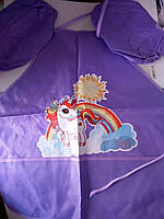 Фартух дитячий для праці з нарукавниками для дівчинки 50*44 см. 7906 Мультяшки