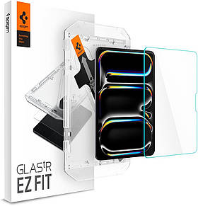 Захисне скло Spigen для iPad Pro 11" (2024) - EZ FIT GLAS.tR (1 шт), Clear (AGL07788)