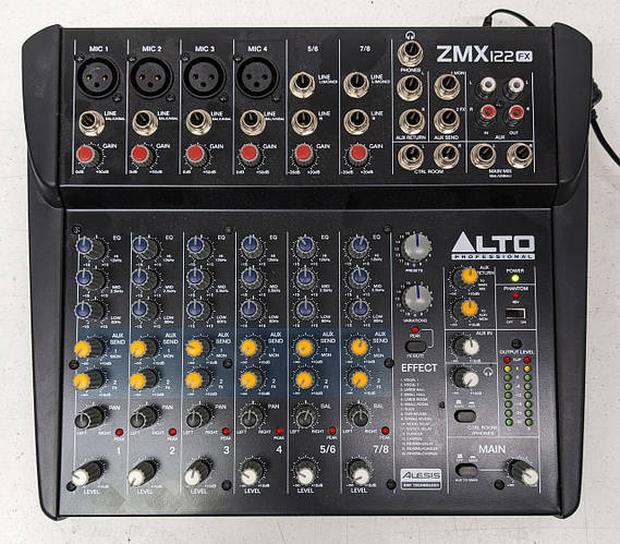 Пассивный микшерный пульт ALTO PROFESSIONAL ZMX122FX с эффектами (ID ...
