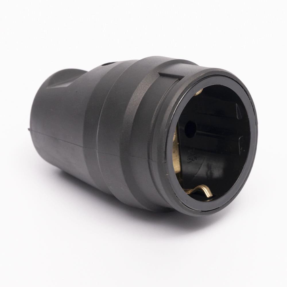 Розетка каучукова 408 2Р+РЕ IP44