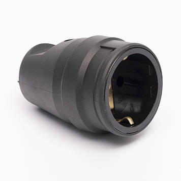 Розетка каучукова 408 2Р+РЕ IP44