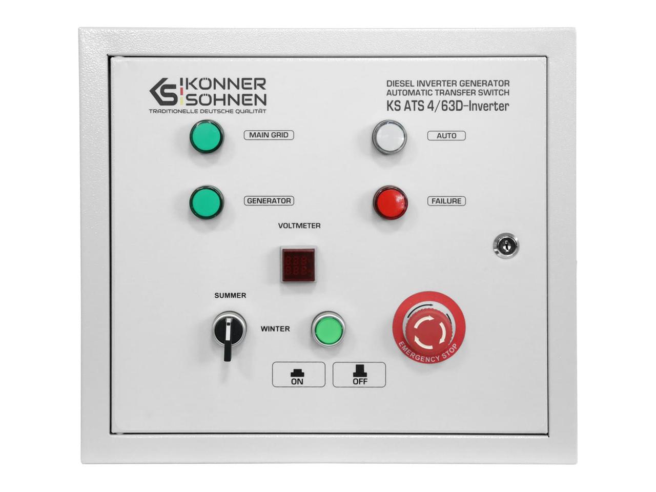 Блок автоматики Konner&Sohnen KS ATS 4/63D Inverter, фото 1
