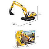 Конструктор дитячий екскаватор.Будівельна техніка на 722 деталі, фото 3