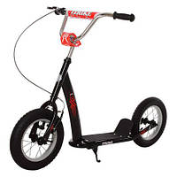 HIT! Дитячий самокат із надувними колесами підлітковий iTrike SR 2-047-B чорний