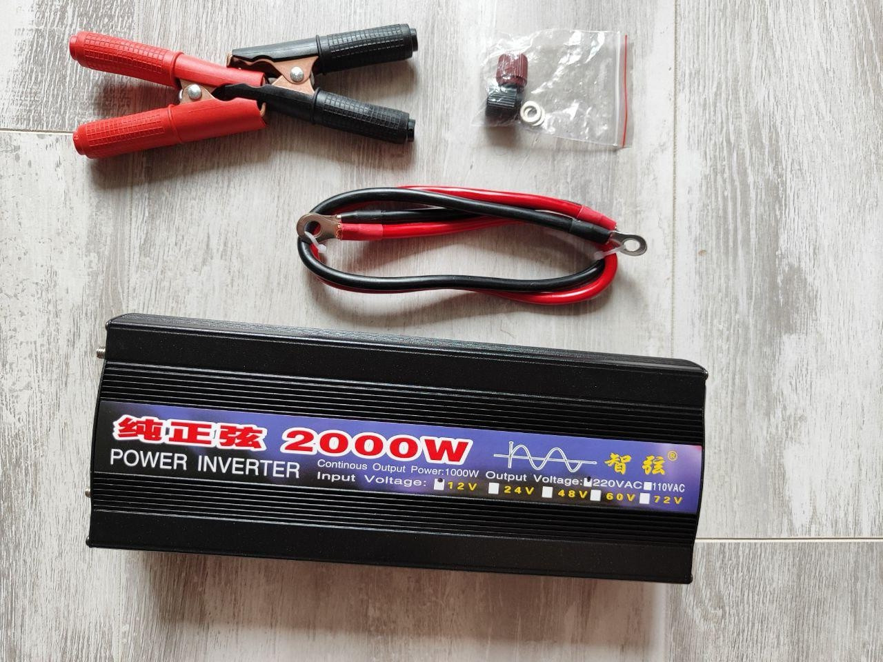 Інвертор 2000 w 12V Чистий синус, найкраща якість