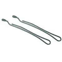 Невидимки для волосся укорочені Tico Professional - Сріблясті (довжина 40 мм, вага 200 грам) (300615)