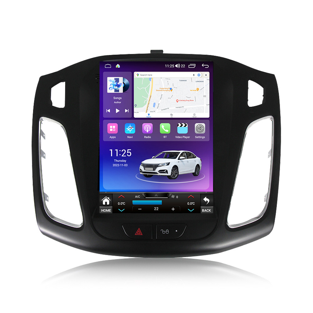 Штатна магнітола Mekede TS3 Ford Focus 3 Mk 3 Tesla screen Tesla style 2011-2019 Android