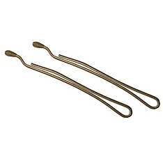 Невидимки для волосся укорочені Tico Professional - Коричневі (довжина 40 мм, вага 200 грам) (300614)