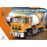 Конструктор дитяча бетономішалка Будівельна техніка на 654 деталі, фото 4