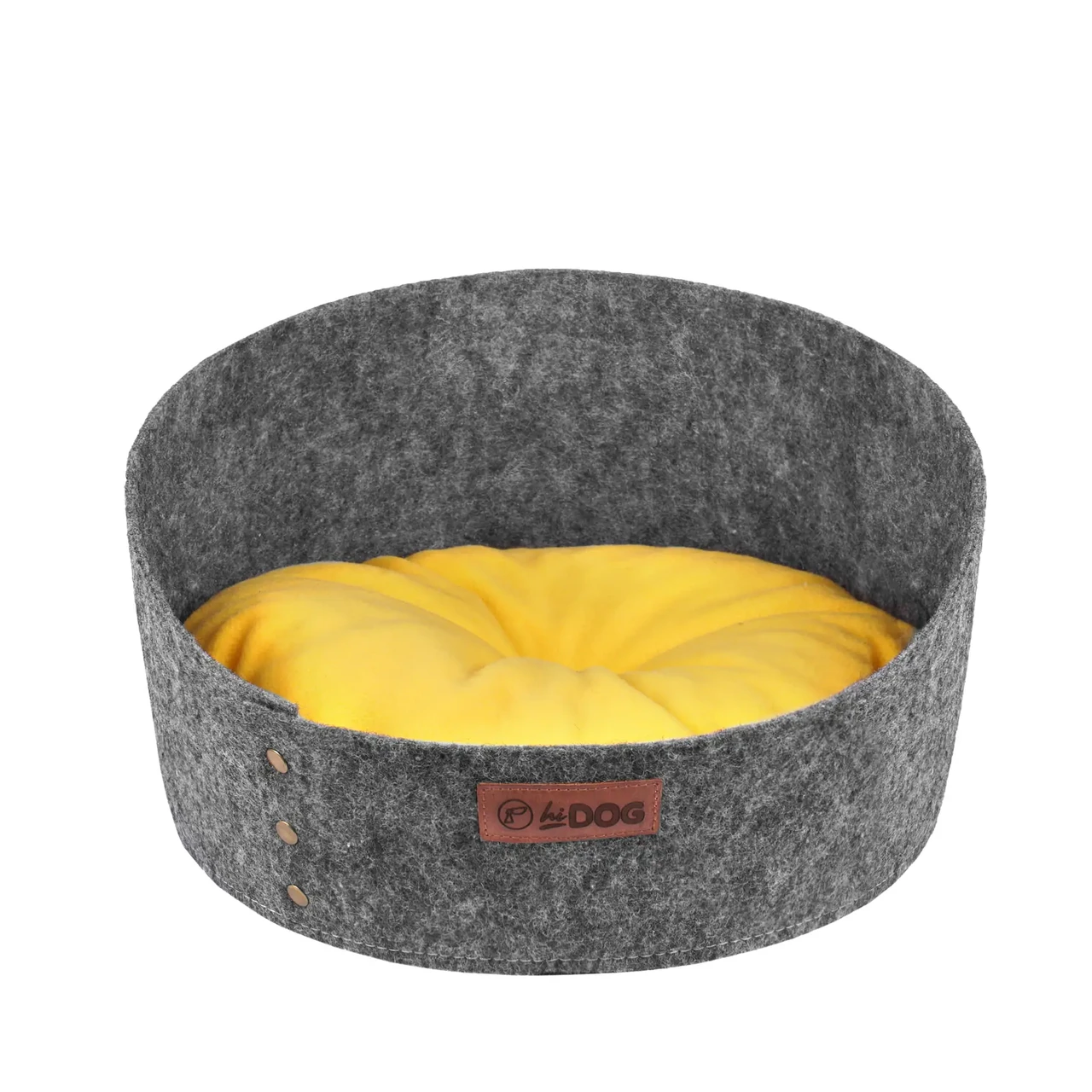 Лежанка ХайДог HiDOG Уют для собаки або кота сіра (40 х 40 х 22 см)