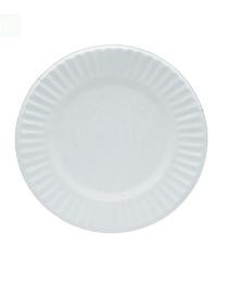 Тарілка паперова кругла біла d23 см 100 шт/уп