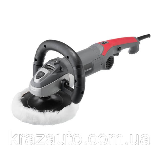 Полірувальна машина, 1400 Вт, 1000-3000 об./хв, 180 мм INTERTOOL DT-0280, фото 1