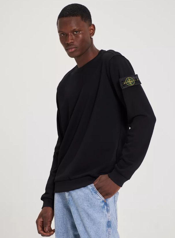 Чоловіча кофта світшот STONE ISLAND D11572 чорний, фото 1