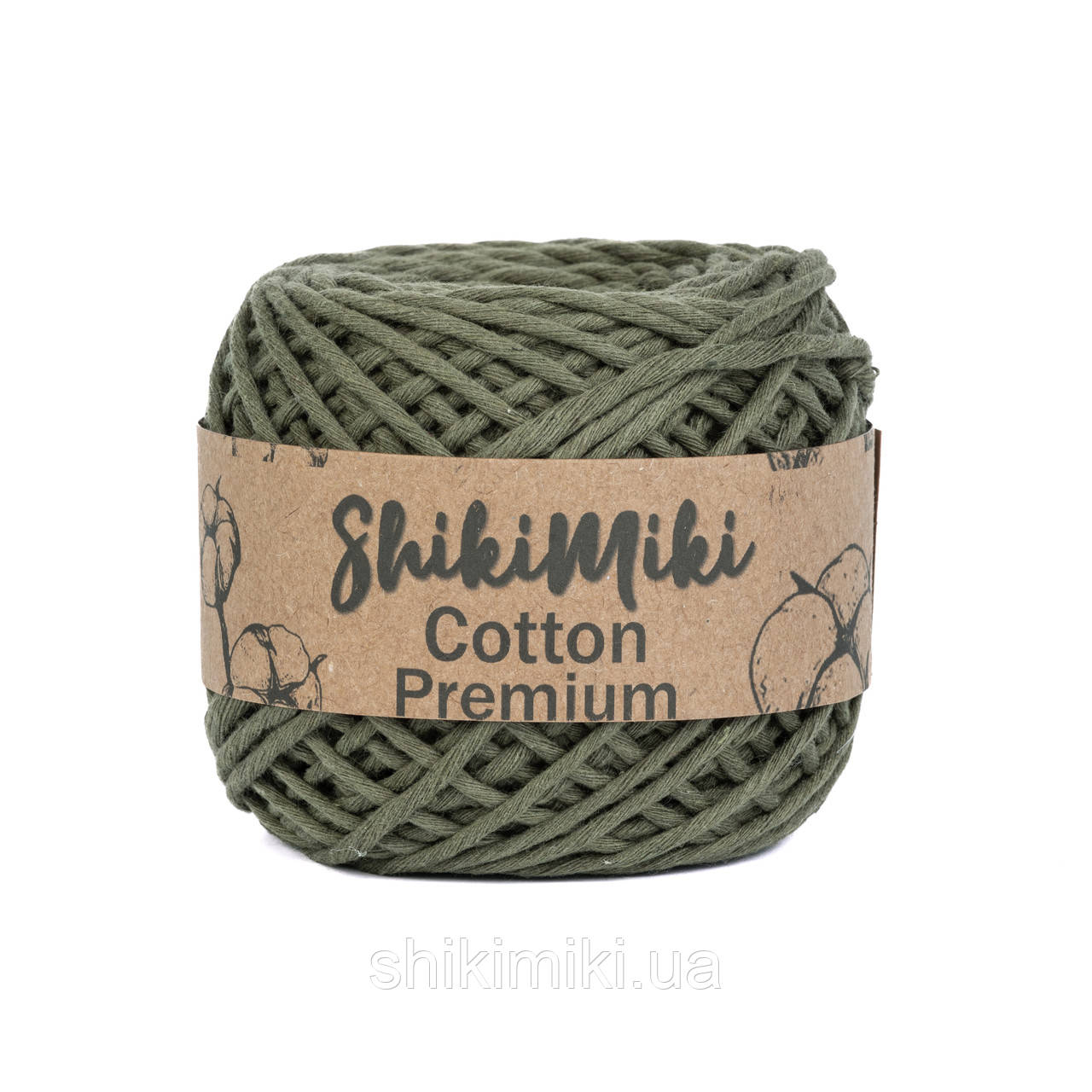 Еко шнур Shikimiki Cotton Premium 2 мм, колір Лавровий, фото 1