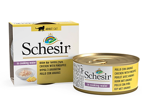 Schesir Chicken Pineapple консерви для кішок, філе курки з ананасом, банка 75 г