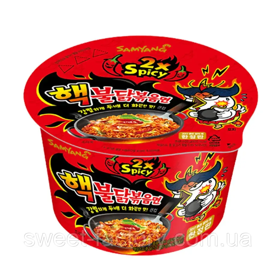 Локшина Samyang Buldak Hot Chicken Ramen Spicy 105g, фото 1