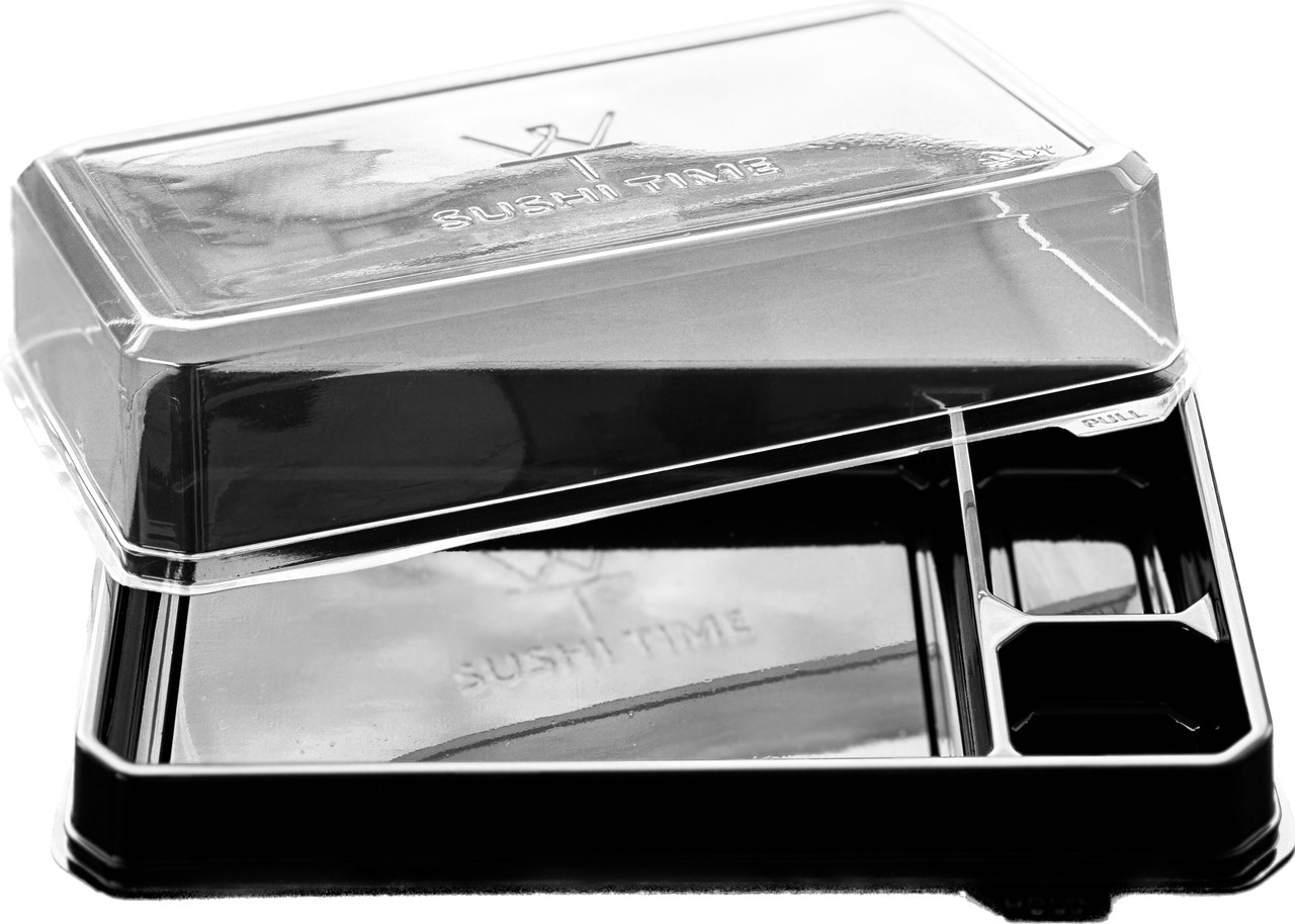Суші бокс з поділками для імбиру і вассабі, фото 1