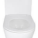 Унітаз підвісний Qtap Swan безободковий Ultra Quiet з сидінням Soft-close QT16335179W, фото 7