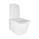 Унітаз підвісний Qtap Crow безобідковий з сідінням Soft-close QT05335171W, фото 4