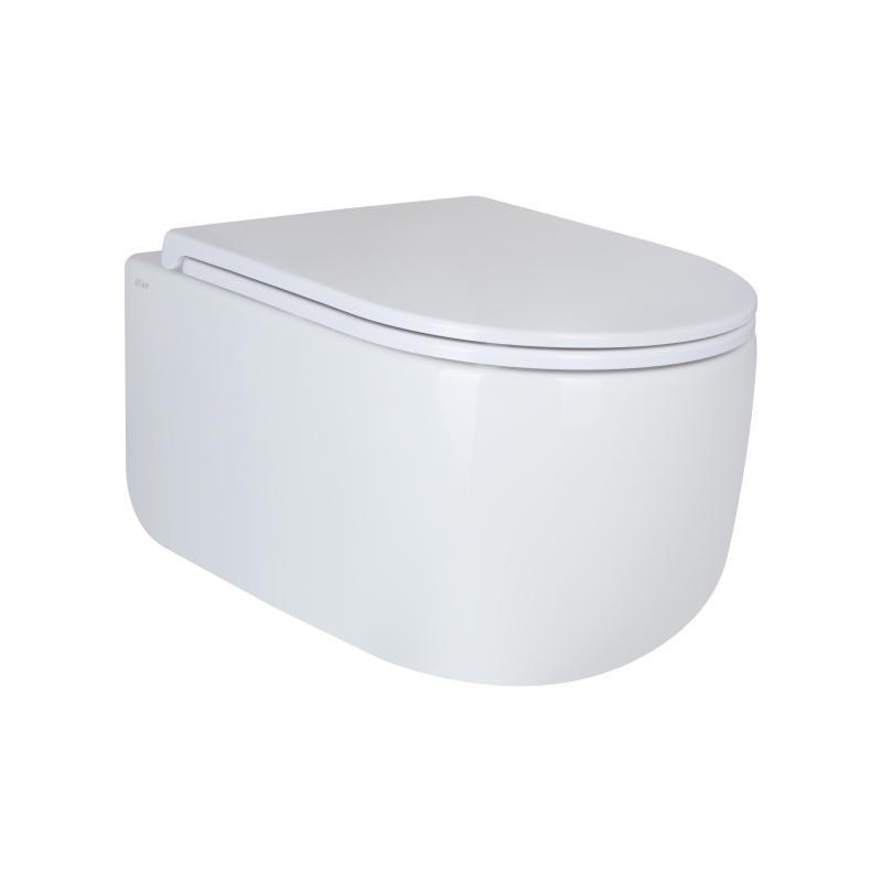 Унітаз підвісний Qtap Taurus безободковий з сидінням Soft-close QT2433084EUQW, фото 1