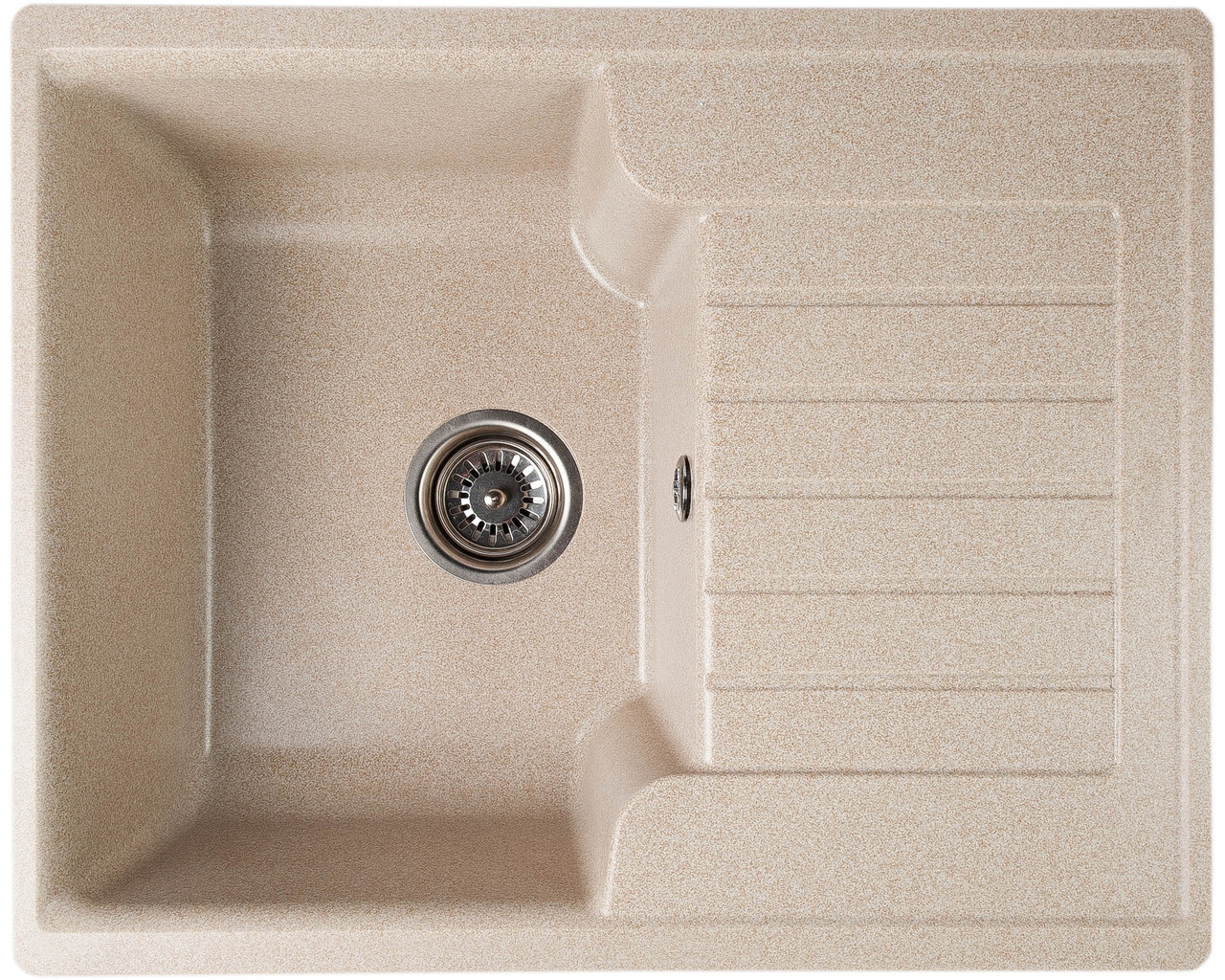 Гранітна кухонна мийка Romzha Klasicky 61 Bezhvy (402). Врізна мийка на кухню, гранітні мийки, мийки на кухню, фото 1