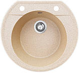 Гранітна кухонна мийка Romzha Janta. Гранітні мийки, мийки на кухню, раковина на кухню, фото 2