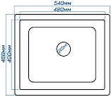 Гранітна ухонна мийка Romzha Mira U-540. Гранітні мийки, мийки на кухню, раковина на кухню, фото 7