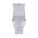 Унітаз-компакт Qtap Cardinal Ultra Quiet безободковий з сидінням Soft-close QT04222168AUQ3W, фото 5