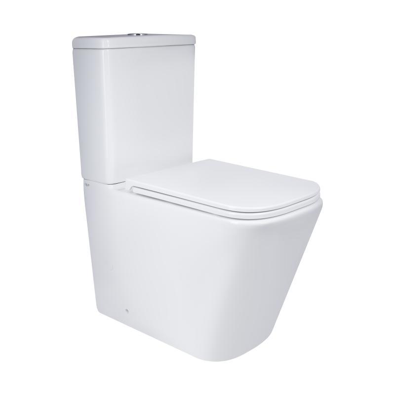 Унітаз підлоговий Qtap Tern Ultra Quiet безобідковий з сидінням Soft-Close QT17222175AUQ1W White, фото 1