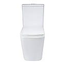 Унітаз підлоговий Qtap Tern Ultra Quiet безобідковий з сидінням Soft-Close QT17222175AUQ1W White, фото 3