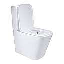 Унітаз підлоговий Qtap Tern Ultra Quiet безобідковий з сидінням Soft-Close QT17222175AUQ1W White, фото 4