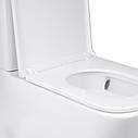 Унітаз підлоговий Qtap Tern Ultra Quiet безобідковий з сидінням Soft-Close QT17222175AUQ1W White, фото 7