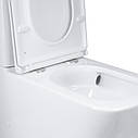 Унітаз підлоговий Qtap Tern Ultra Quiet безобідковий з сидінням Soft-Close QT17222175AUQ1W White, фото 8