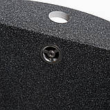 Гранітна кухонна мийка Romzha Kolo Grafit (201). Гранітні мийки, мийки на кухню, раковина на кухню, фото 2