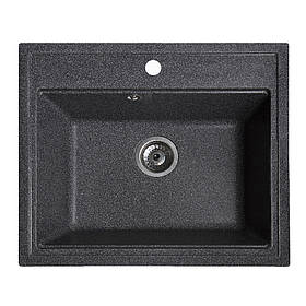 Гранітна кухонна мийка Romzha Patrat Grafit (201). Гранітні мийки, мийки на кухню, раковина на кухню