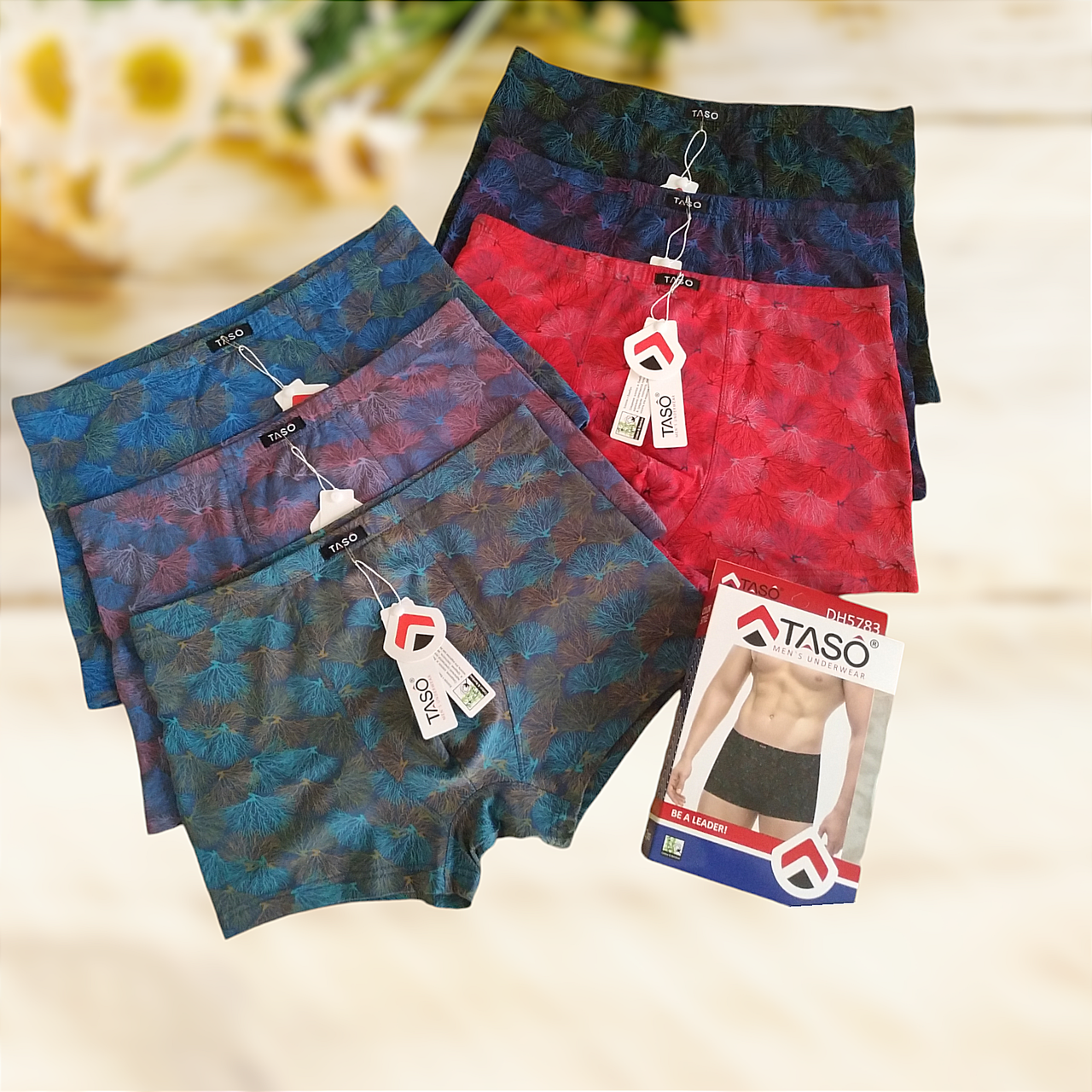 Чоловічі труси боксери Taso бавовна+бамбук 1 шт Розмір XL 2XL 3XL, фото 1