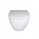 Унітаз підвісний Qtap Robin Mew безобідковий з сидінням Soft-close QT1333046EUQW, фото 3