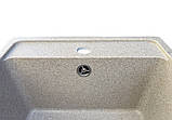Гранітна кухонна мийка Romzha Vlada Bezhvy (402). Врізна в стільницю мийка, гранітні мийки, фото 6