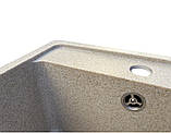 Гранітна кухонна мийка Romzha Vlada Bezhvy (402). Врізна в стільницю мийка, гранітні мийки, фото 8