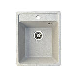 Гранітна кухонна мийка Romzha Vlada. Врізна в стільницю мийка, гранітні мийки, фото 6