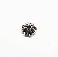 Намистини металеві Finding Розділювач круглий диск Античне срібло 6 мм х 3 мм Отвір 1.3 мм