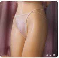 Стринги вагіна труси чорні. Накладна вагіна. Штучна вагіна