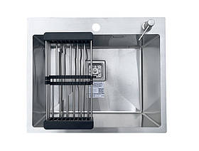 Кухонна мийка з нержавіючої сталі Romzha Arta Nova U-550 Max. Сталева мийка на кухню, раковина для кухні