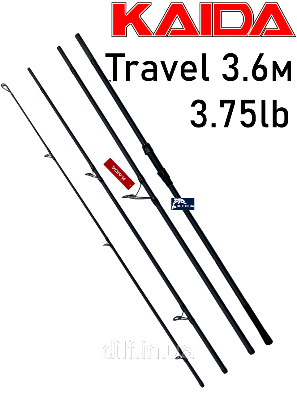Вудилище Kaida Travel 3.6м 3.75lb коропове 4-секційне