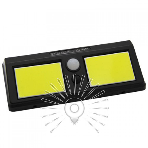 Підсвічування для стіни COB Lemanso 12W 1200LM IP65 з д/руху та сонячною панеллю / LM1113 + акумулятор