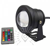 Світильник LED садовий Lemanso RGB 10W 900LM 85-265V IP65/LM3702 (LM16) з пультом