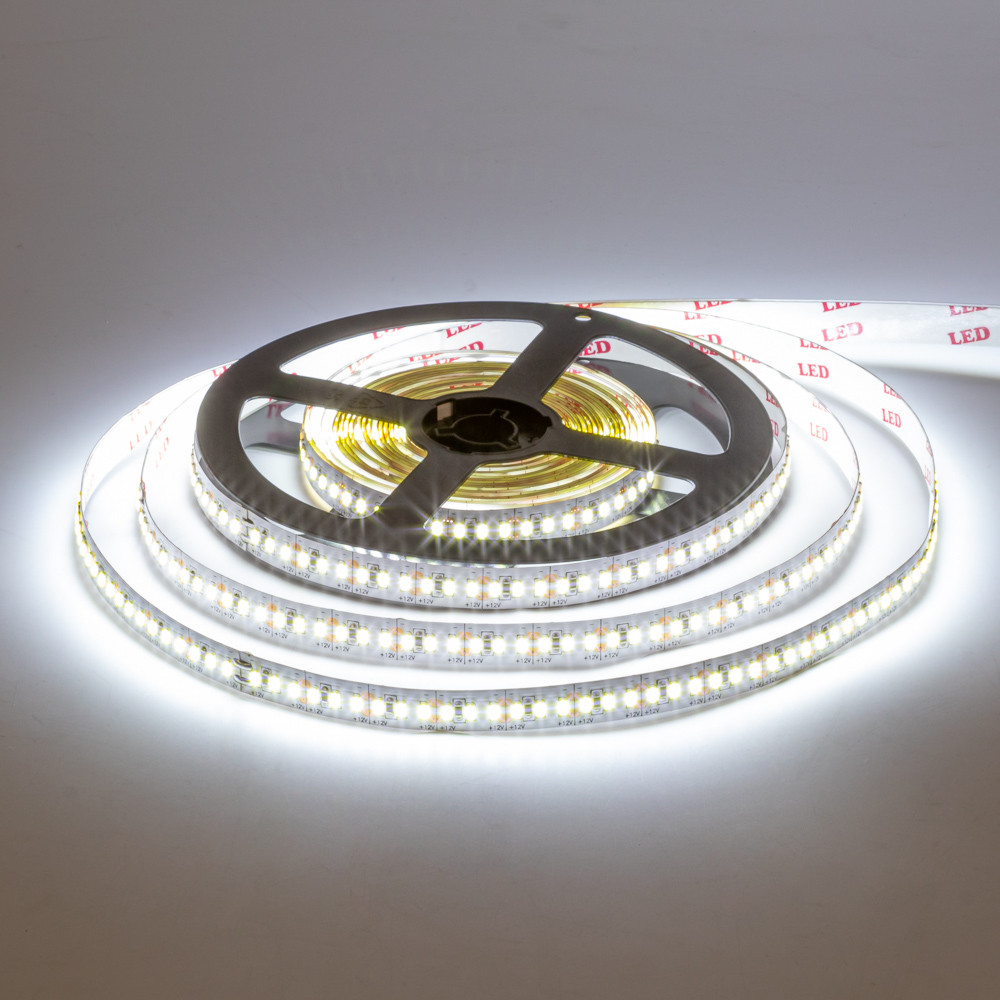 Led стрічка 12В біла AVT smd3014 204LED/m IP20, 1 м