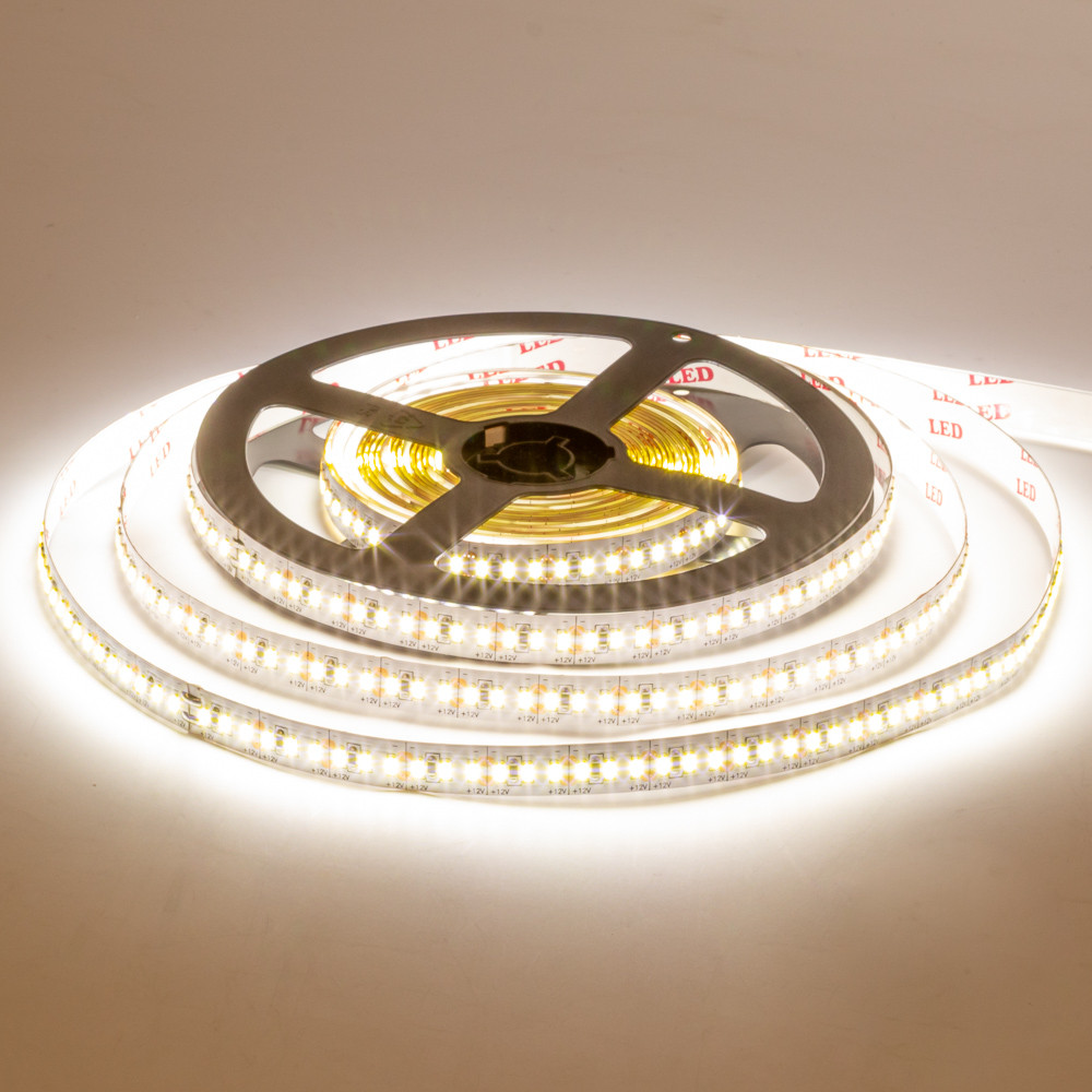 Led стрічка 12 В AVT тепла біла smd3014 204LED/m IP20, 1 м