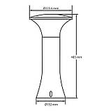 Світильник садово-парковий "PAPATYA-2" (Е27, чорний) стовпчик, фото 2